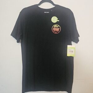 REEFfurbished‎ Men's Medium Black Cotton T-Shirt Board Rentals Short Sleeve NWT